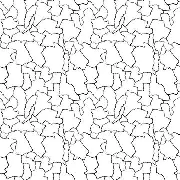 Kintsugi art seamless pattern of splinters and different shards fragments with Stock Illustration