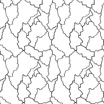 Kintsugi art seamless pattern of splinters and different shards fragments wit Stock Illustration