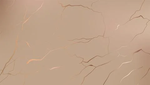 Kintsugi style. Abstract cracks pattern on orange background Illustrazione stock