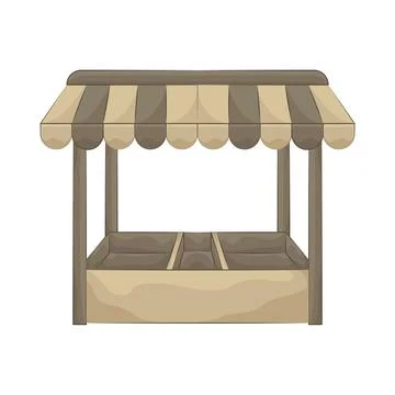Kiosk Illustration Stock Illustration