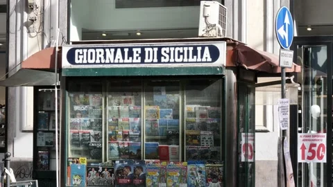 KIOSK IN PALERMO 库存影片 167515056