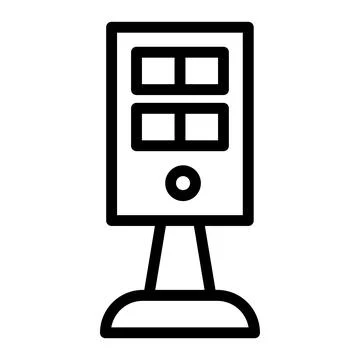 Kiosk Vector Icon Design Illustration Stock Illustration
