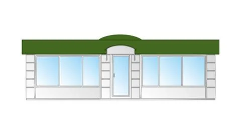 Kiosk vector illustration Stock Illustration