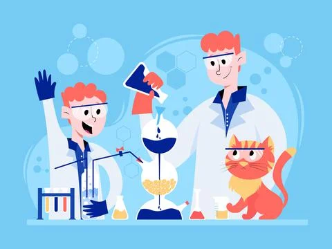 Kipp apparatus lab Stock Illustration