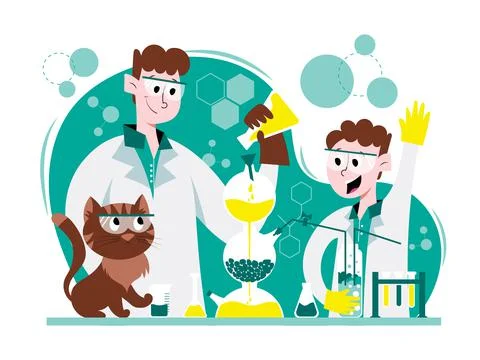 Kipp apparatus lab Stock Illustration