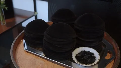 Kippah And Materials On Table, Scene Showing Kippah On Table With Event Stock Footage 323780385