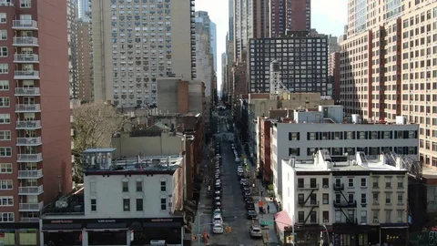 Kips Bay Apartment Blocks and Street Grid in March 2020 库存影片 126897853
