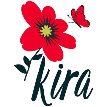 Kira name Stock Illustration