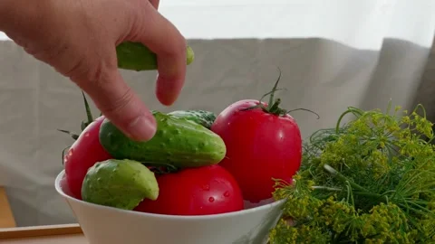 Kirby cucumbers Video stock 322775906