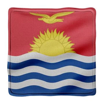 Kiribati 3d flag Stock Illustration
