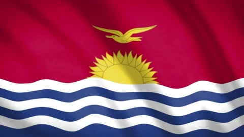 Kiribati Flag  Video stock 188137796