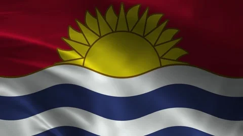 Kiribati Flag Stock Footage 336903599