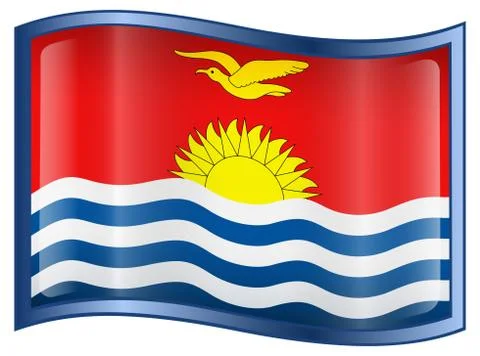 Kiribati flag icon. Stock Illustration
