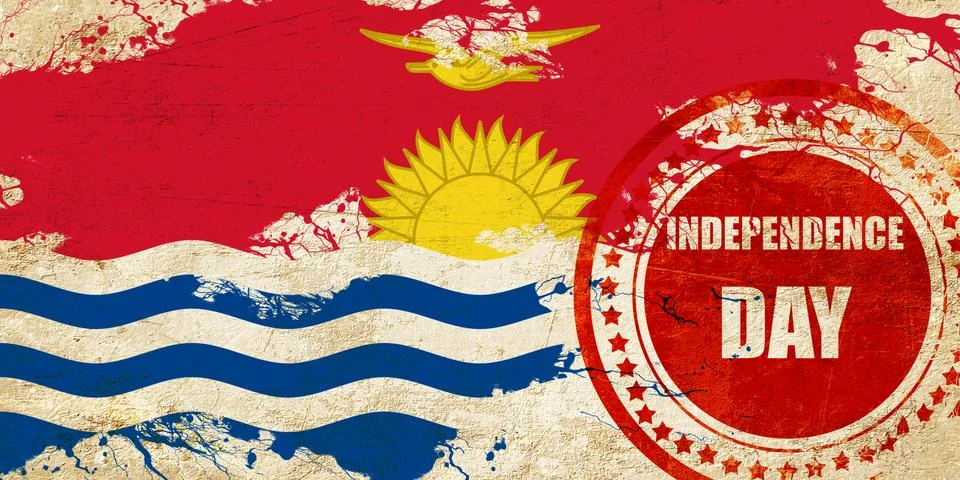 Kiribati flag Stock Illustration