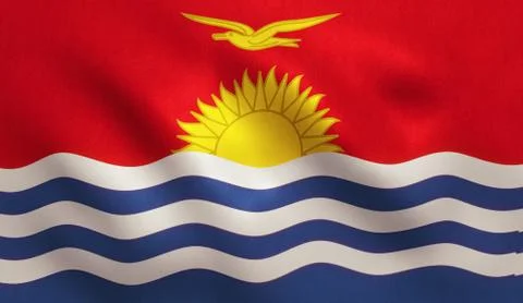 Kiribati Flag Stock Illustration
