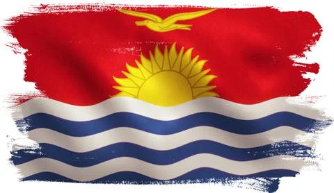 Kiribati Flag Stock Illustration