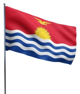 Kiribati Flag Image Stock Illustration