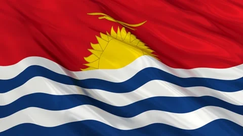 Kiribati flag Seamless Video stock 49088846