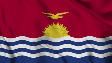 Kiribati flag Waving Stock Footage 294133141