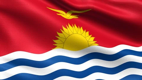 Kiribati Looping Flag 4K Stock Footage 108054902