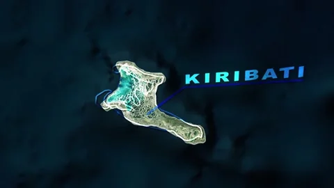 Kiribati Map Animation Stock Footage 273588113