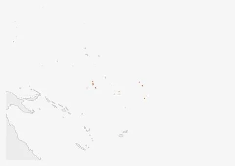 Kiribati map highlighted in Kiribati flag colors イラスト素材