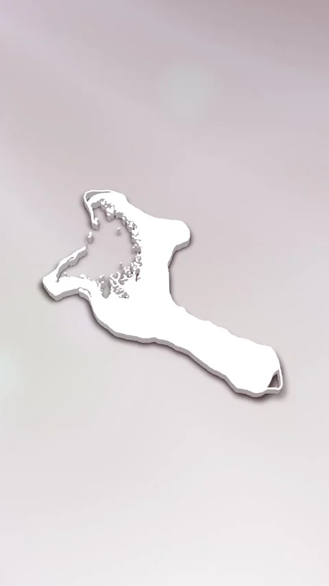 Kiribati Map Intro Stock Footage 261660392