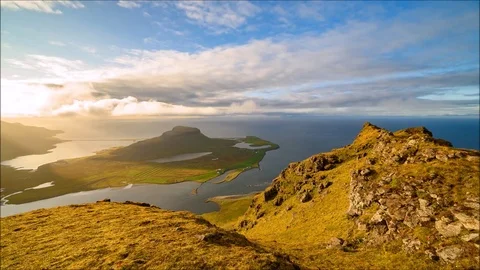 Kirkjufell Summit Light Stock Footage 84358589