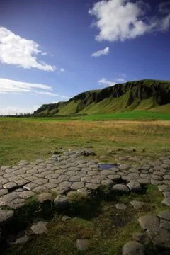 Kirkjugolf basalt columns Stock Photos