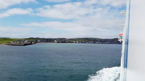 Kirkwall on Orkney from Ship Stock Footage 265043850