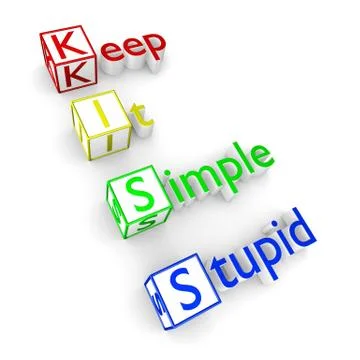 KISS acronym Stock Illustration