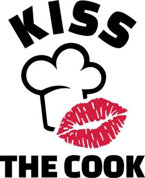 Kiss the Chef Illustrazione stock