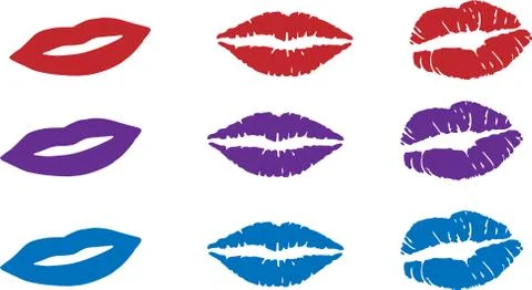 Kiss icon isolated on white background Stock Illustration