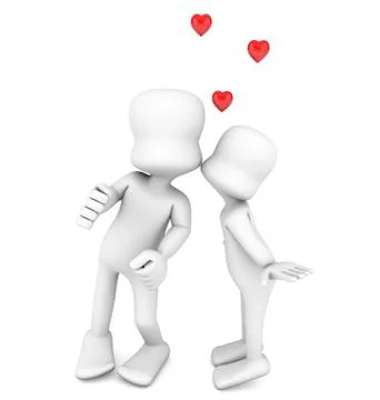 A kiss Stock Illustration