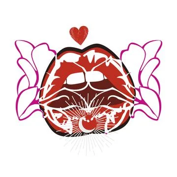 Kiss Stock Illustration