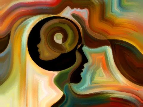 Kiss of  Inner Paint Stockillustratie