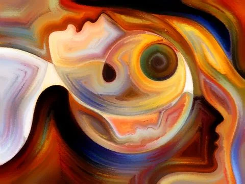 Kiss of  Inner Paint Stockillustratie