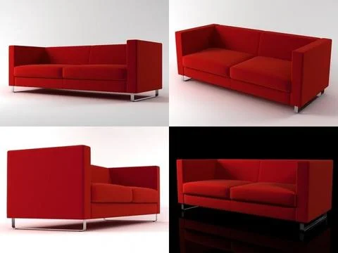 Kiss sofa 3D Model