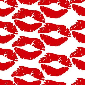 Kisses pattern Seamless background design with kisses Copyright: xZoonar.c... Stock Photos