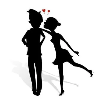 Kissing Stock Illustration