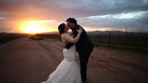 Kissing at Sundown Stock-Footage 114885470