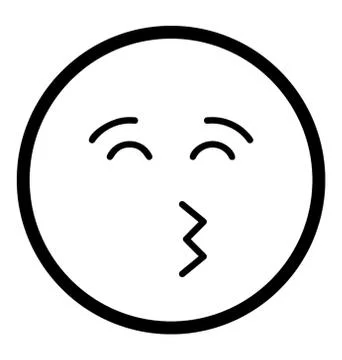 Kissy Face Emoticon Stock Illustration