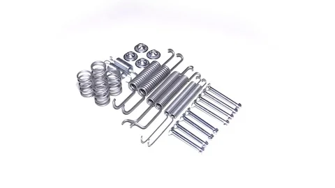 Kit car brake drum on a white background looped spare part Stock-Footage 72126616
