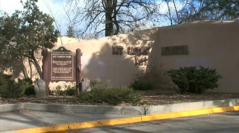 Kit Carson Park Gate-zooms Stock-Footage 782516