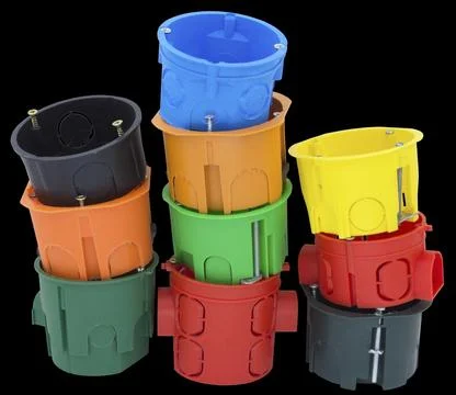 Kit of distribution box Stock Photos