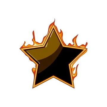 Kit fire game button cartoon vector illustration Illustrazione stock