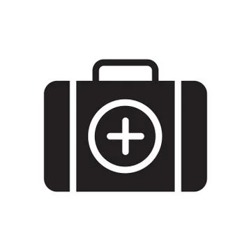 Kit glyph flat icon Illustrazione stock