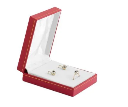 Kit of the golden decorations Stock Photos