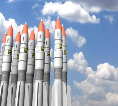 Kit rockets in the sky Stock Illustration