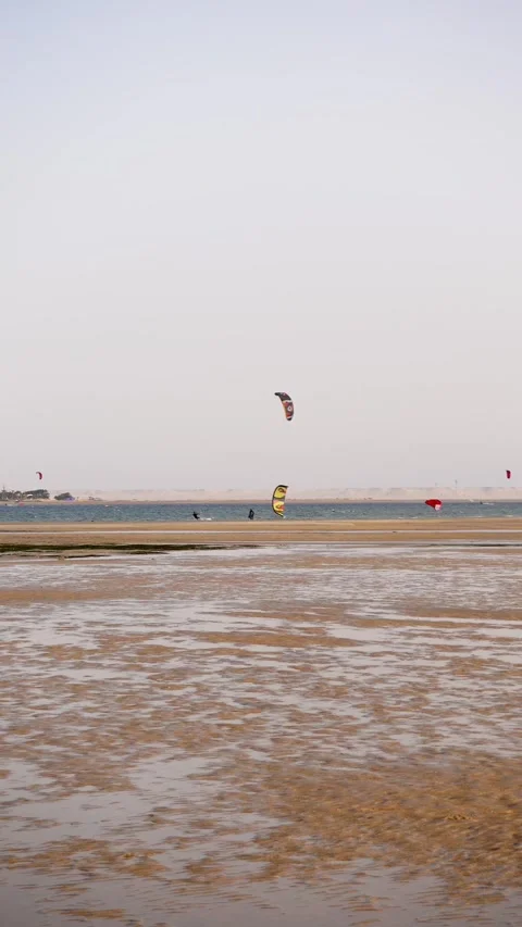 Kit surfing in morocco Stock Footage 255610668